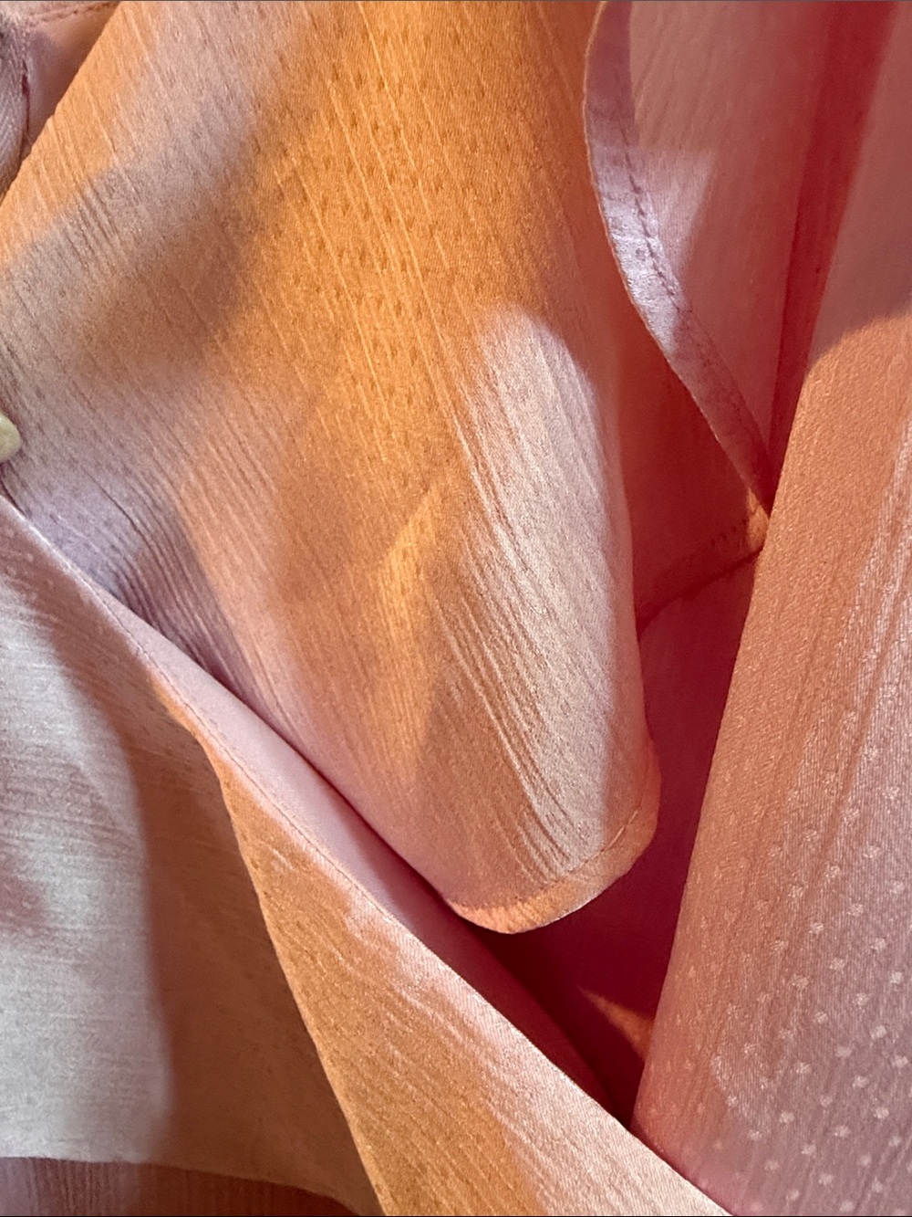 Express Light Pink Ruffle-Trim High-Low Slip Dress - Picture 7 of 8